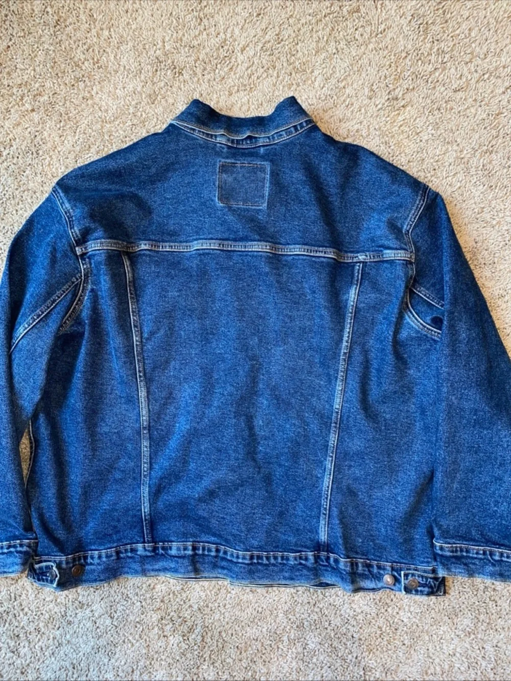Levi’s Denim Trucker Jacket Mens Size 3XL Jean Classic Red Tab Dark Wash Utility